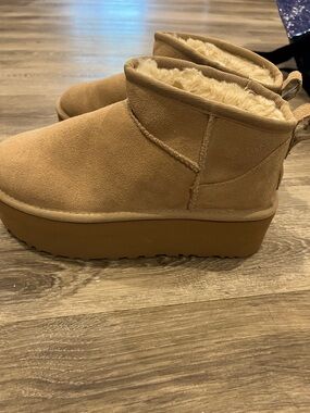 UGG Chestnut Sheepskin Lined Slipper